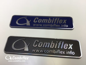 Combiflex 3D gegoten aluminium emblemen gepolijsd